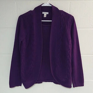 FINE GAUGE, CABLE, 100% COTTON, TWOFER, SWEATER